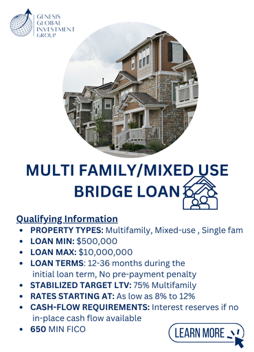 Multi-Family & Mixed Use Loan